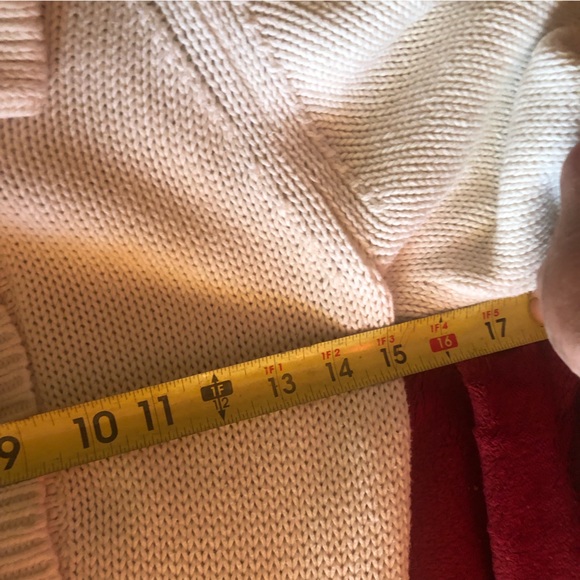 “Like, Love” Sweater Dress SZ Small cream Color SS Cotton blend Knit, Warm! - Picture 10 of 12